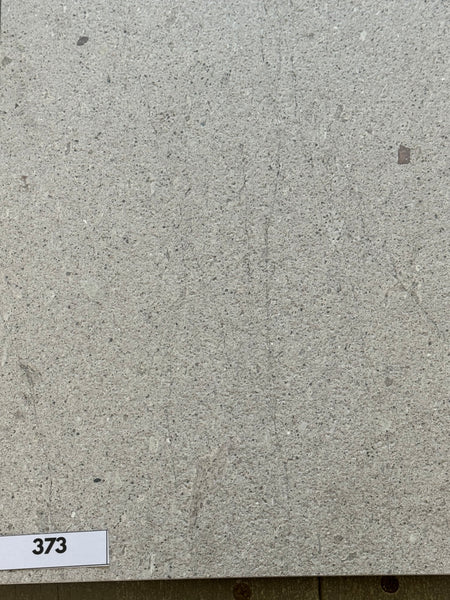 Limestone Grigio Brushed/ LeatherFinish 600x600x15.Lot 373
