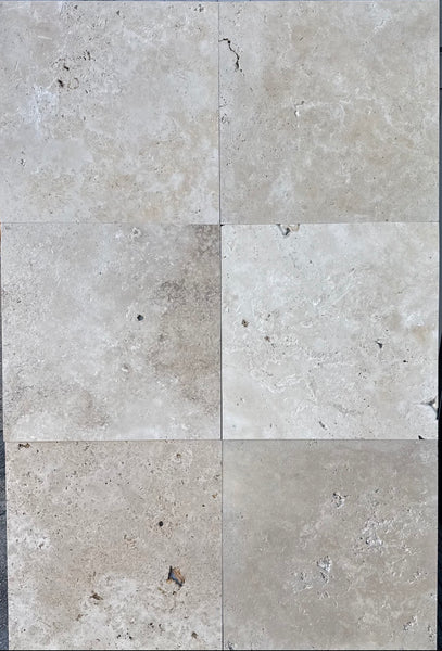 Travertine Classic Unfilled/ Brushed 610x610x12