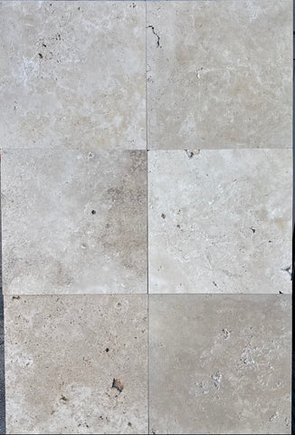 Travertine Classic Unfilled/ Brushed 610x610x12