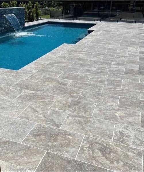 Travertine Silver Renzo  Premium Pavers 610x406x30 per m2 Lot 365
