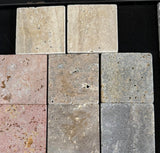 Travertine Rosso Tumbled 100x100x12