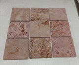 Travertine Rosso Tumbled 100x100x12