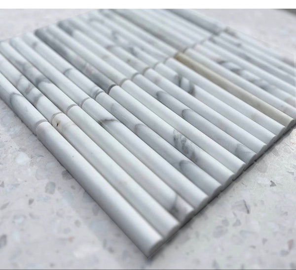 Carara Italian Marble  Feature Tiles on sheets. 440