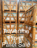 Tile Auctions Travertine Pavers  610x406x30 Pallet Sale 