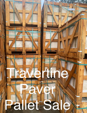 Tile Auctions Travertine Pavers  610x406x30 Pallet Sale 