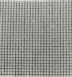 Light Grey Square Ceramic Mosaics on 305x305 mesh backed sheets.