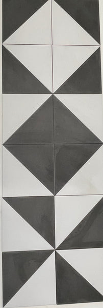 Black and white floor and wall tiles 200x200x10. Tile Auctions 