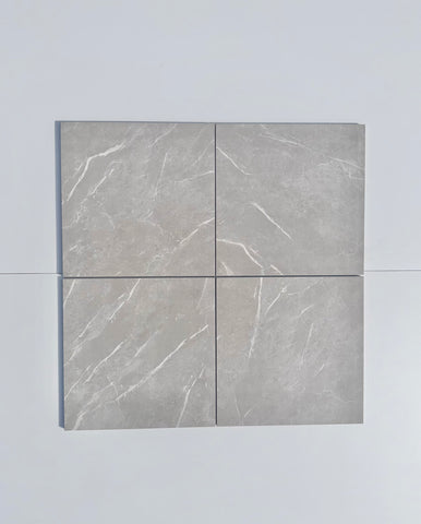 Porcelain marble matt grey tile 300x300x10 Lot 321 Tile Auctions