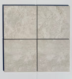 Travertine look grey porcelain tile matt 300x300x10 Lot 323