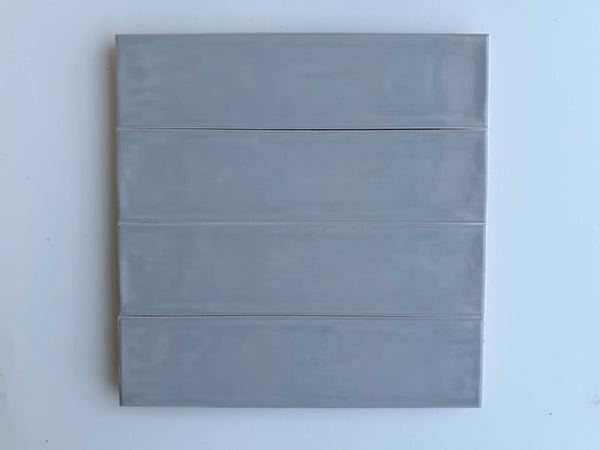 Subway Pewter Gloss Wall Tile 300x75x10 Lot 335