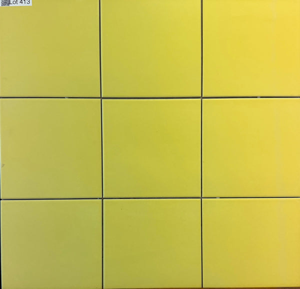 Yellow Porcelain  Floor and Wall Tile 200x200x10 Lot 413