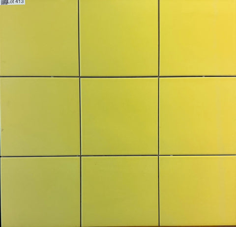 Yellow Porcelain  Floor and Wall Tile 200x200x10 Lot 413