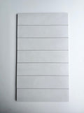 Matt White Porcelain Subways, 75x300mm, lot 501