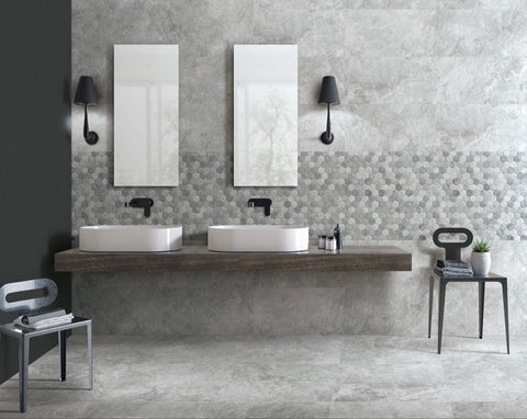 Orobico Grey Lapatto Porcelain Tile 600x600x10 Lot 506
