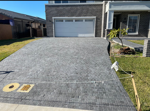 Granite Cobblestone Raven Black 100x100x20