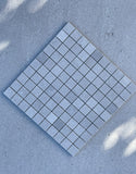 Marble grey matt Cinderella  mosaics on sheet