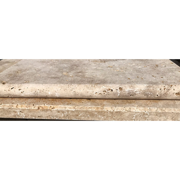 Travertine Wallnut Bevelled Edge PoolCoping  /steps 406x406x30 Price per each