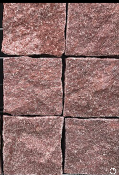 Porphyry  Granite Cobble Stone Pavers 100x100x40 per each