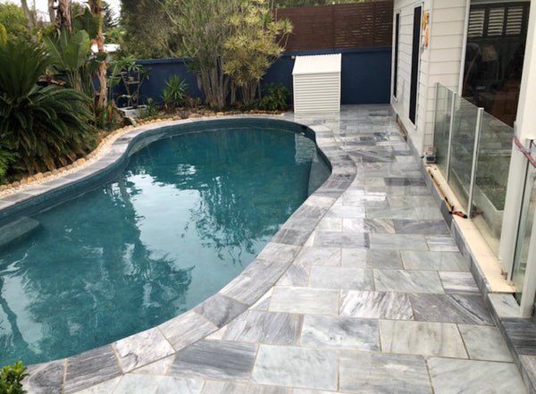 marble blue pavers  600x400x30 Tile Auctions