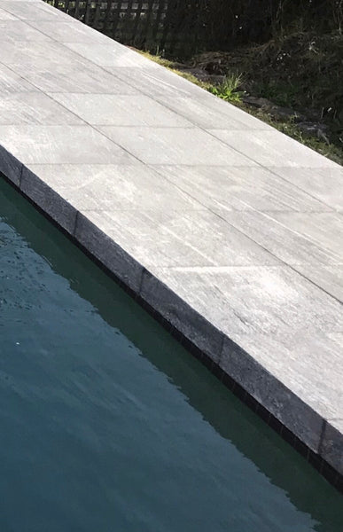 Granite Nero Fantasy Flamed Drop Edge 80mm