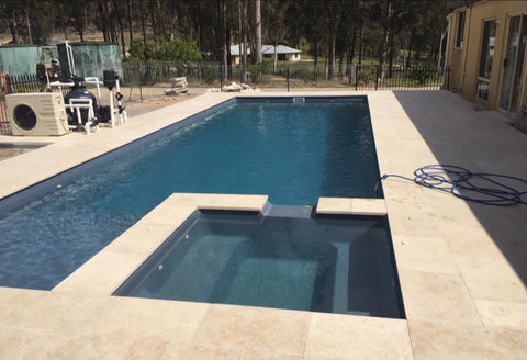 pool coping limestone