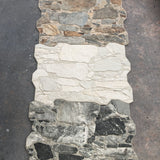 Stone look porcelain wall cladding