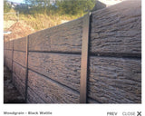 Diy Woodgrain Concrete Sleeper 1800x200x80 Black Wattle