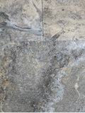 Travertine Silver Renzo H/F French Pattern 12mm Tile