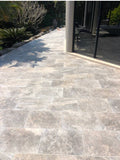 Travertine Silver Tumbled Paver