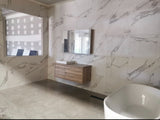 Calcutta look porcelain polished tile together with Concreto Grey Matt 600x 600x10