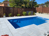 Pearl grey  sandblasted marble paver 610x406x30