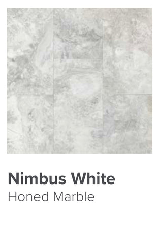 nimbus white honed marble