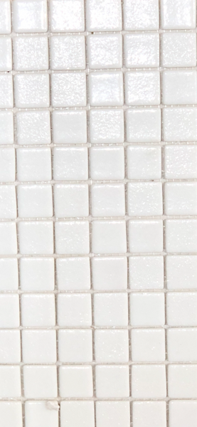 Spanish white glass mosaics antislip