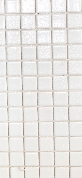 Spanish white glass mosaics antislip