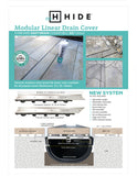 HIDE OUTDOOR  LINEAR DRAIN KIT 1210 MODULAR LENTH